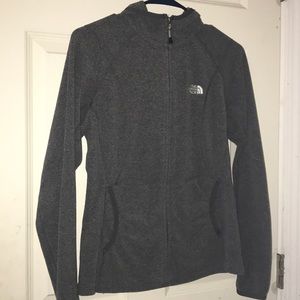 Grey zip up north face